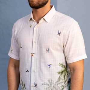 Hummingbird Bliss – Bamboo Short Sleeve Shirt