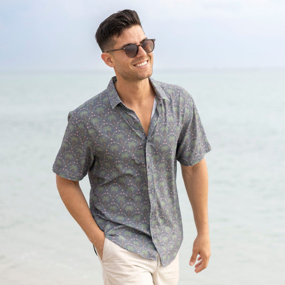 Keep Palm – Bamboo Short Sleeve Shirt - Image 3