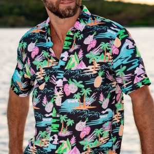 Neon Vacay – Bamboo Short Sleeve Shirt