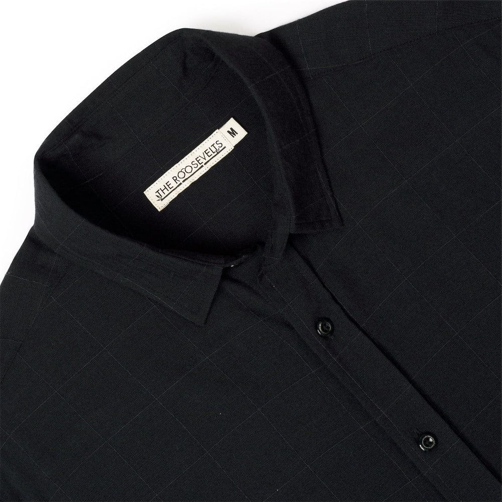 Obsidian Black – Bamboo Short Sleeve Shirt - Image 6