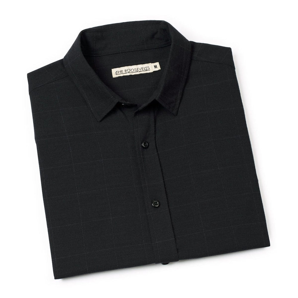 Obsidian Black – Bamboo Short Sleeve Shirt - Image 8