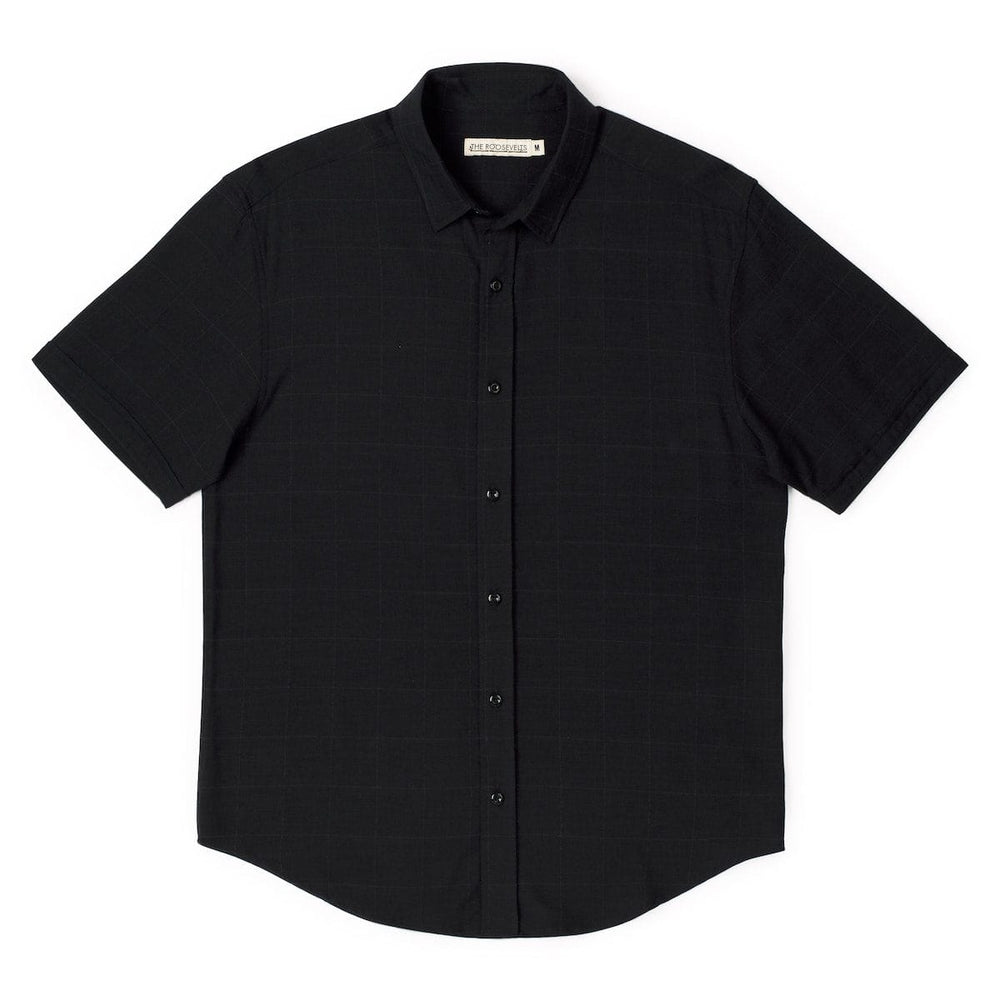 Obsidian Black – Bamboo Short Sleeve Shirt - Image 5