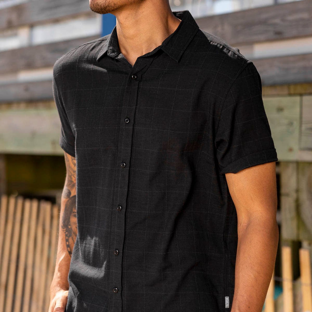 Obsidian Black – Bamboo Short Sleeve Shirt