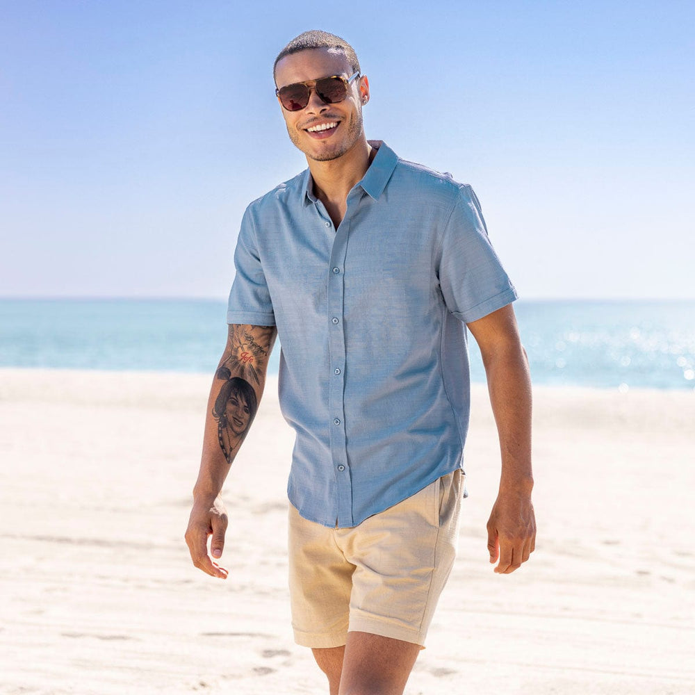 Ocean Mist – Bamboo Short Sleeve Shirt - Image 2