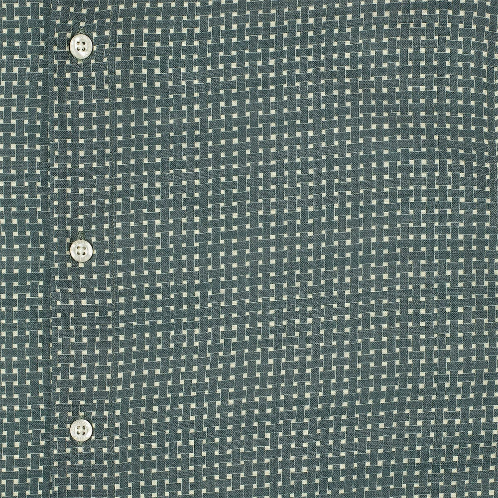 Palm Weave – Bamboo Short Sleeve Shirt - Image 2