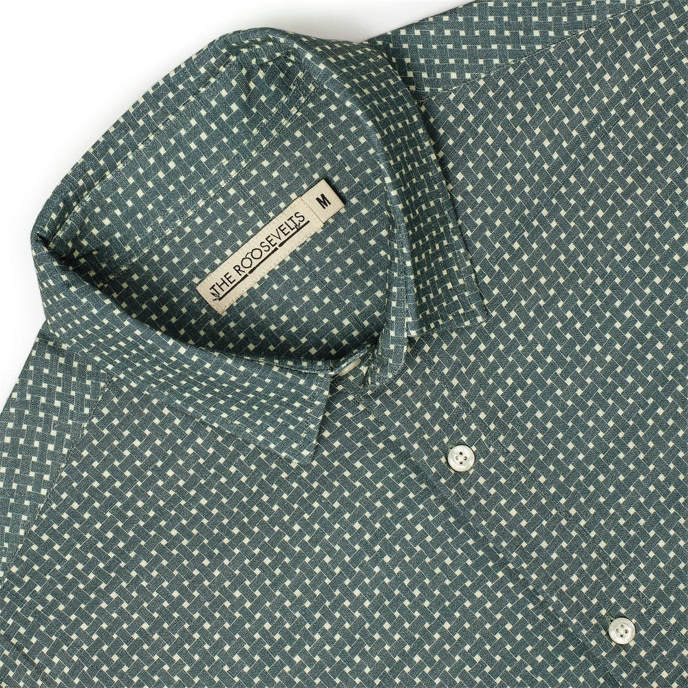 Palm Weave – Bamboo Short Sleeve Shirt - Image 6