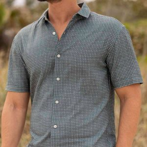 Palm Weave – Bamboo Short Sleeve Shirt