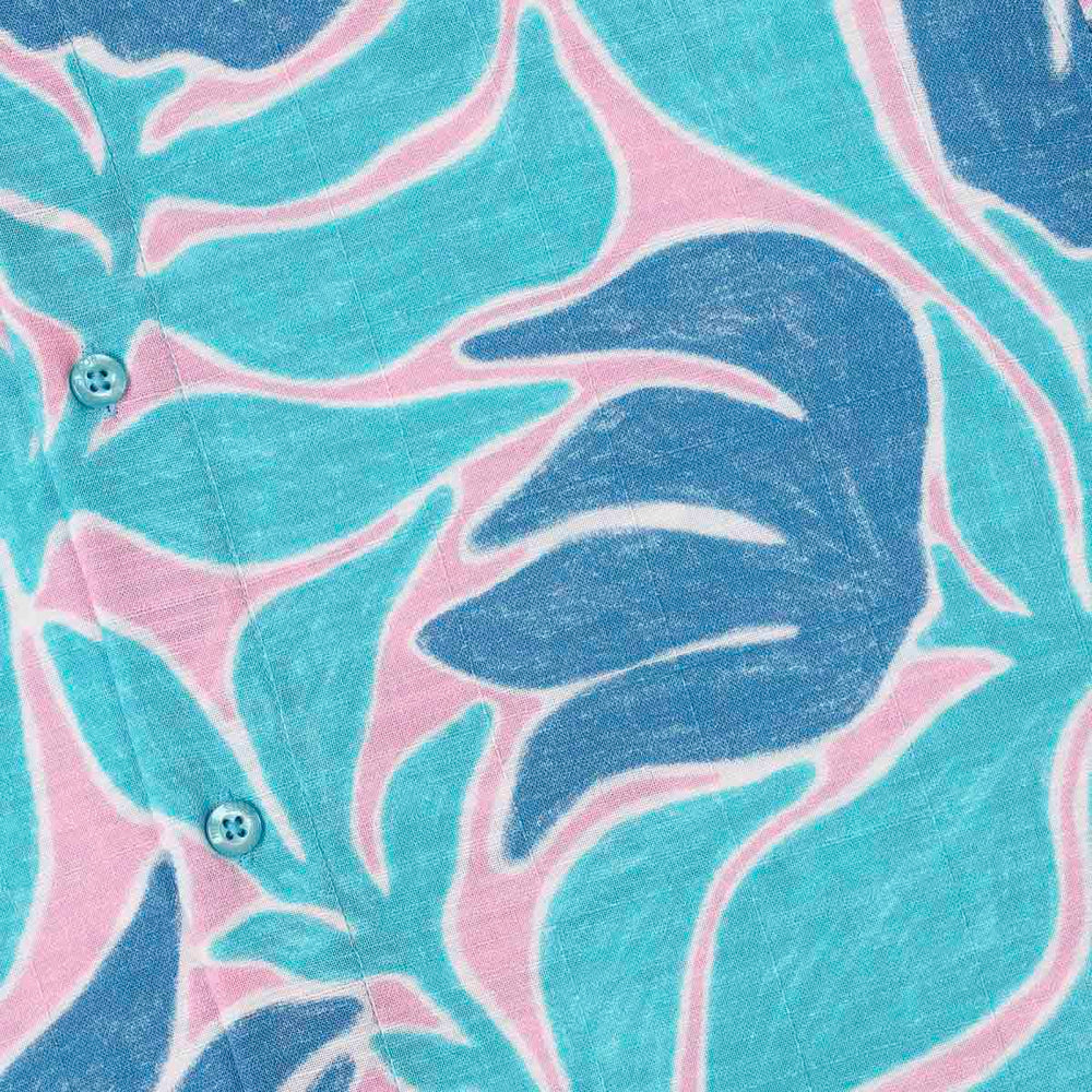 Turq Tropic – Bamboo Short Sleeve Shirt - Image 5