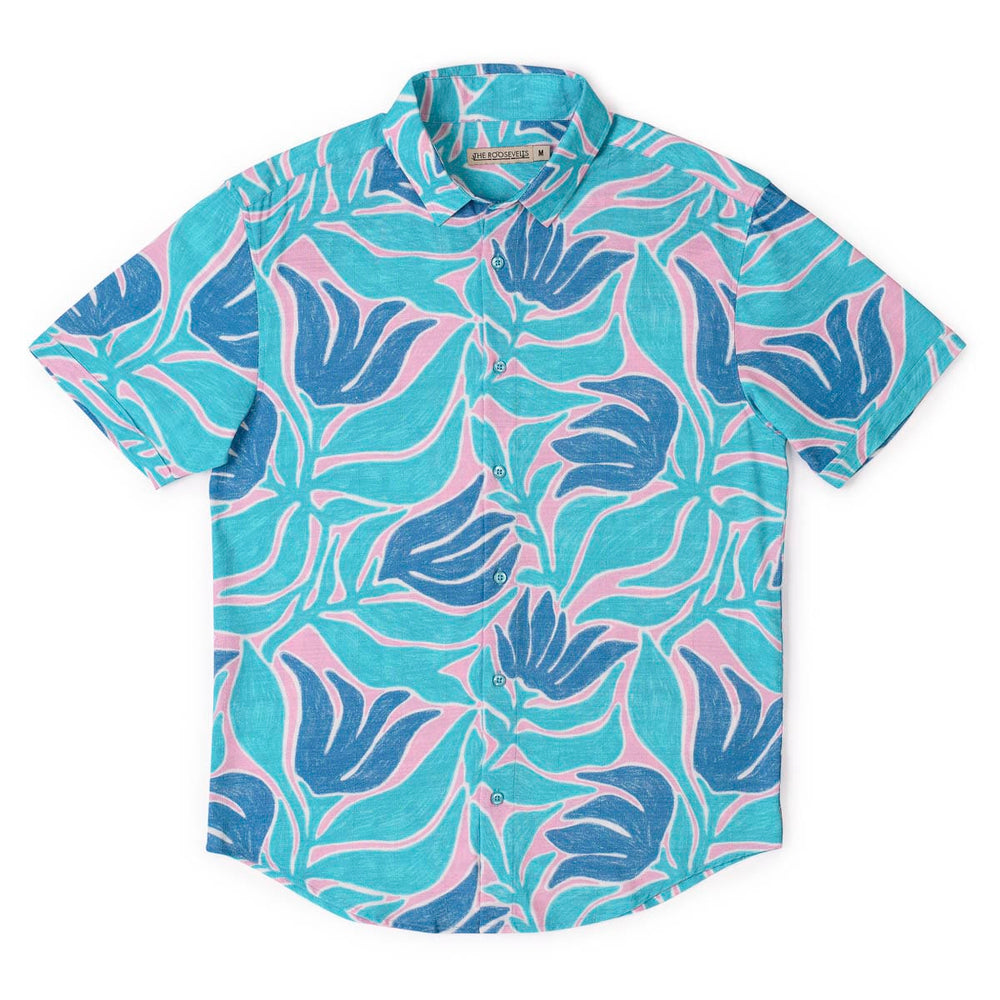 Turq Tropic – Bamboo Short Sleeve Shirt - Image 4