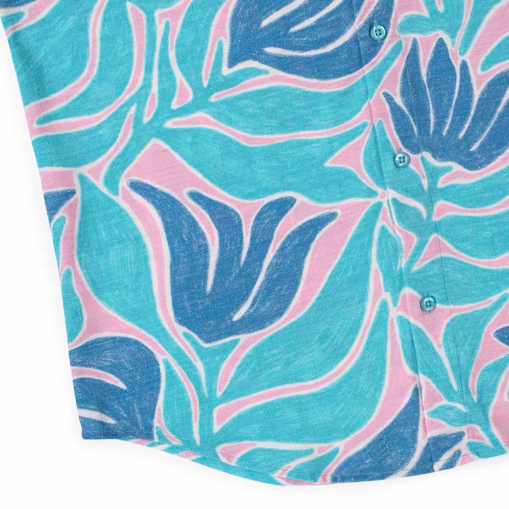 Turq Tropic – Bamboo Short Sleeve Shirt - Image 7