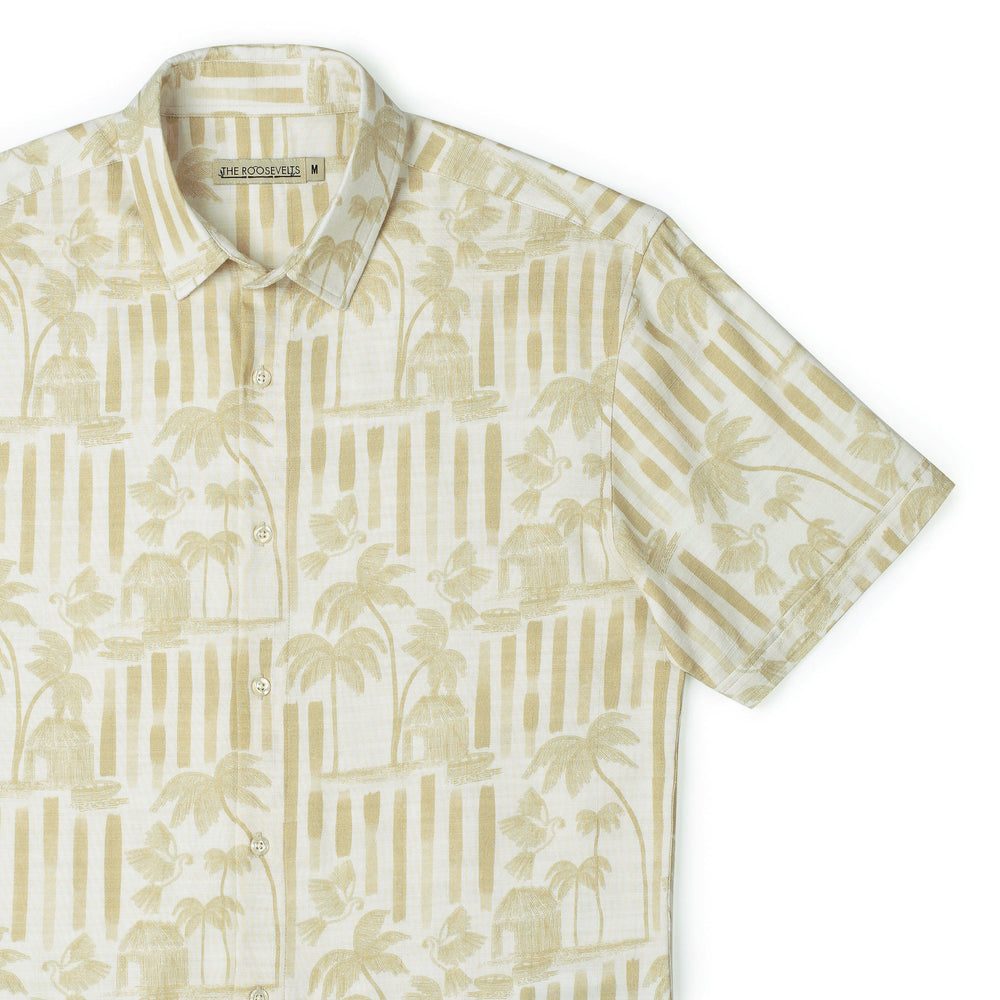 Bula (Gold) – Bamboo Short Sleeve Shirt - Image 2