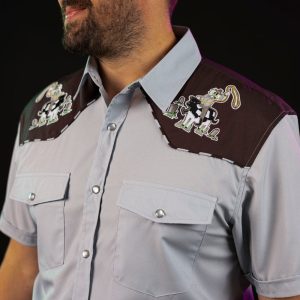 Beetlejuice "Trouble with the Living?" – Roper Short Sleeve Shirt