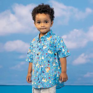 Bluey "Beach Day" – Preschooler KUNUFLEX Short Sleeve Shirt