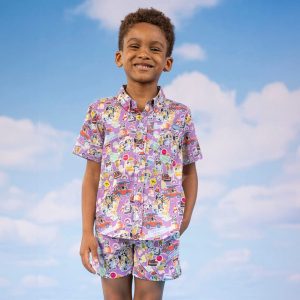 Bluey "Let's Motor" – Youth KUNUFLEX Short Sleeve Shirt