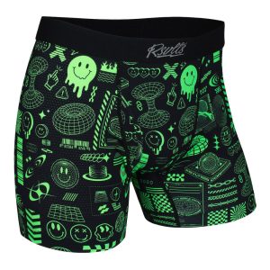 Y2K Retro "World Wide Widgets" – Single-Pack Boxer Briefs