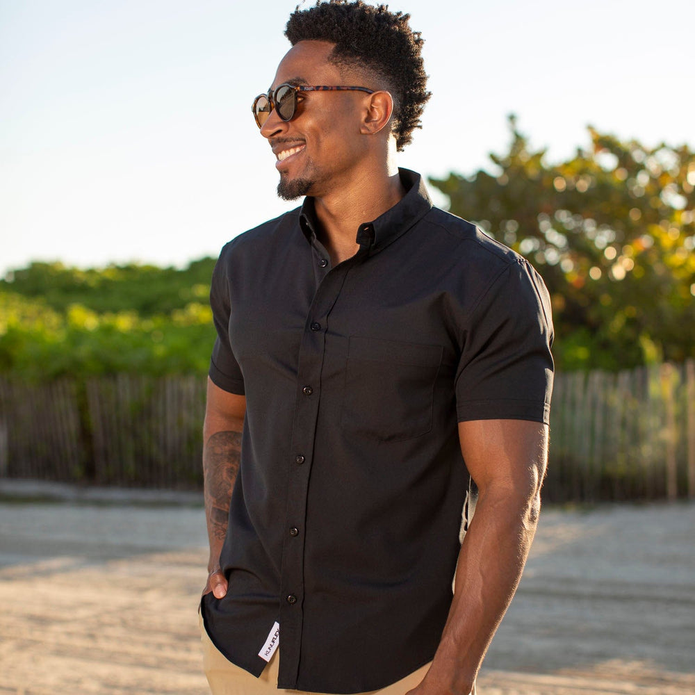 Cabana Collection “Black Sand Beach” – KUNUFLEX Short Sleeve Shirt