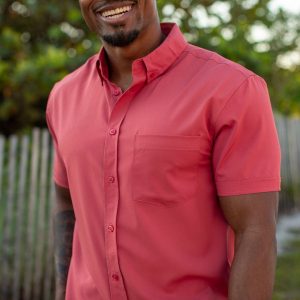 Cabana Collection "Siesta Red" – KUNUFLEX Short Sleeve Shirt