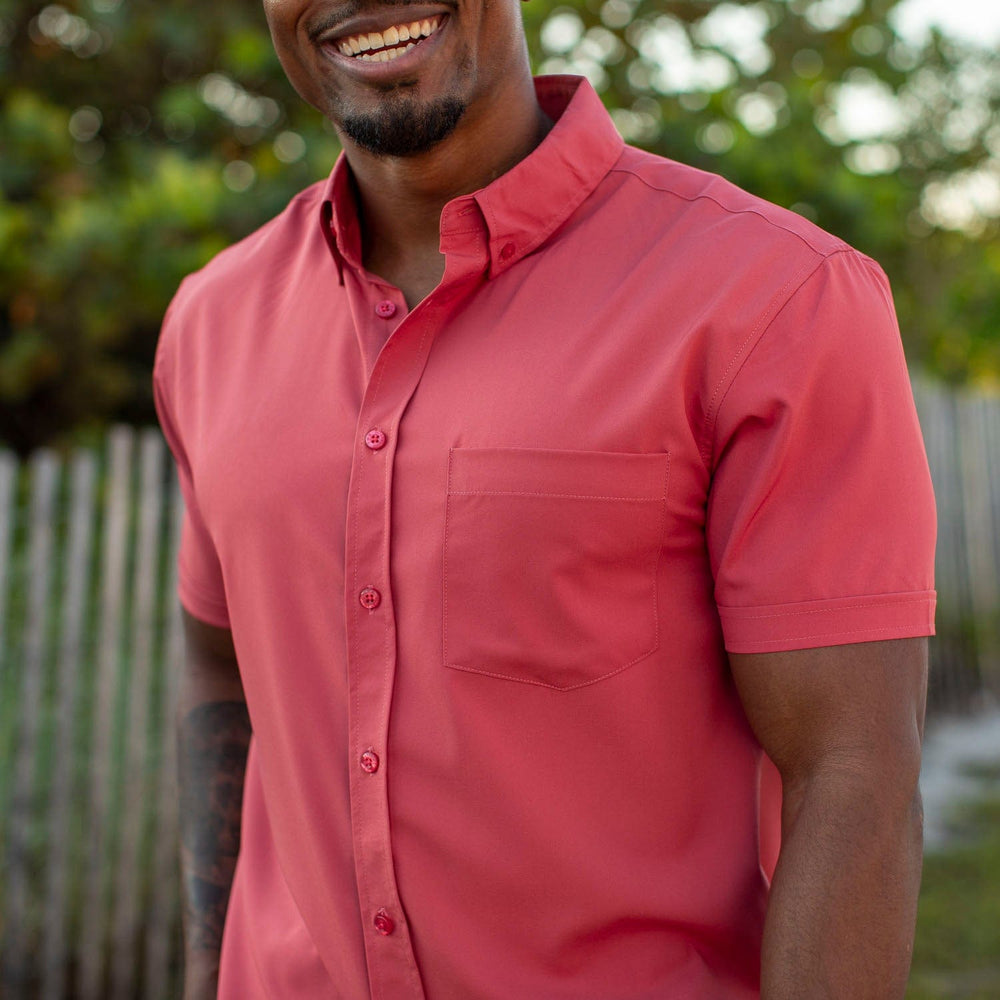 Cabana Collection "Siesta Red" – KUNUFLEX Short Sleeve Shirt