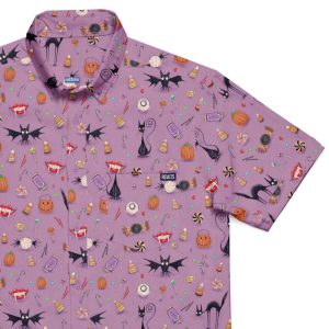 Cats & Bats & Cadies (Purple) – KUNUFLEX Short Sleeve Shirt