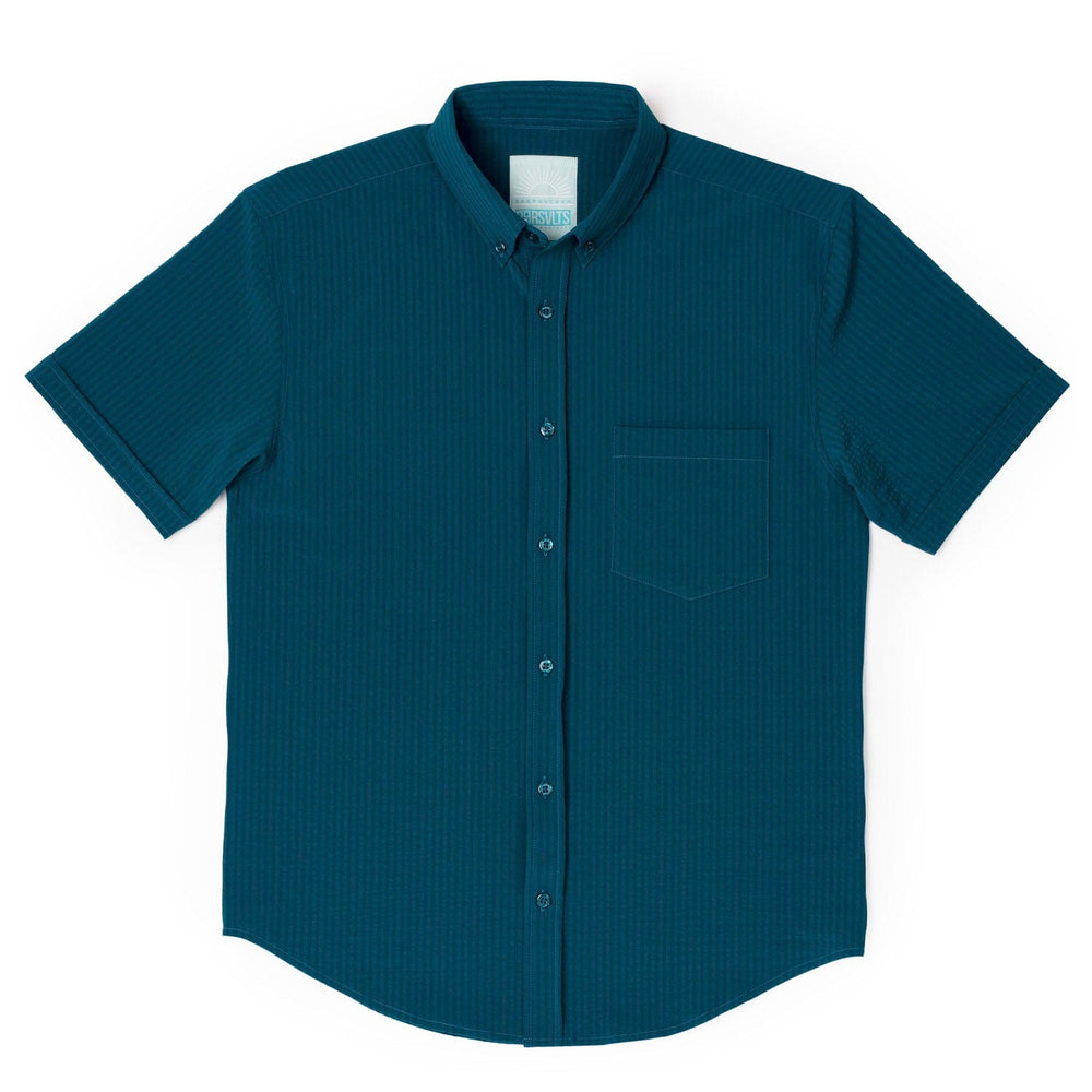 Chesapeake Bay – Stretch Seersucker Short Sleeve Shirt - Image 2