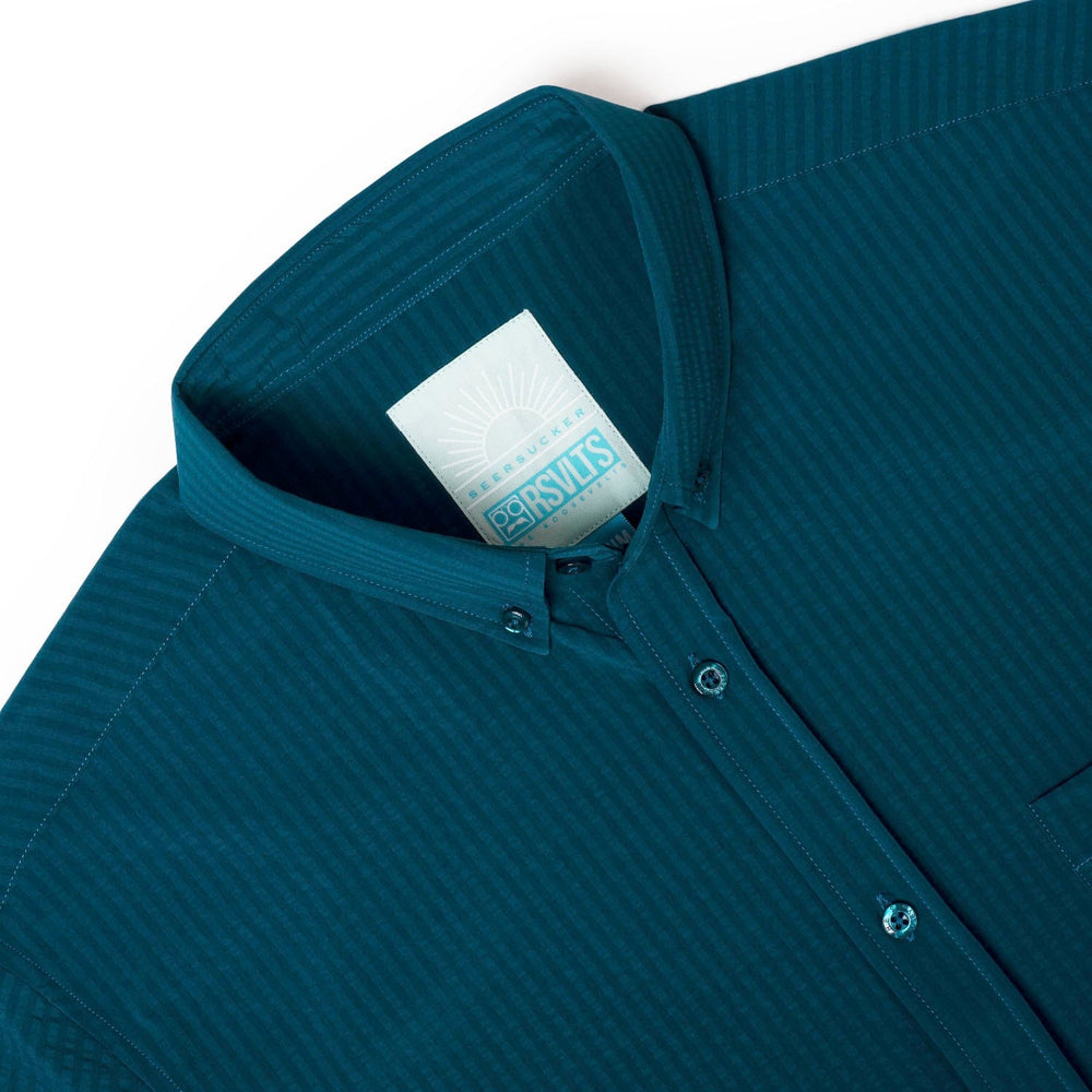 Chesapeake Bay – Stretch Seersucker Short Sleeve Shirt - Image 3