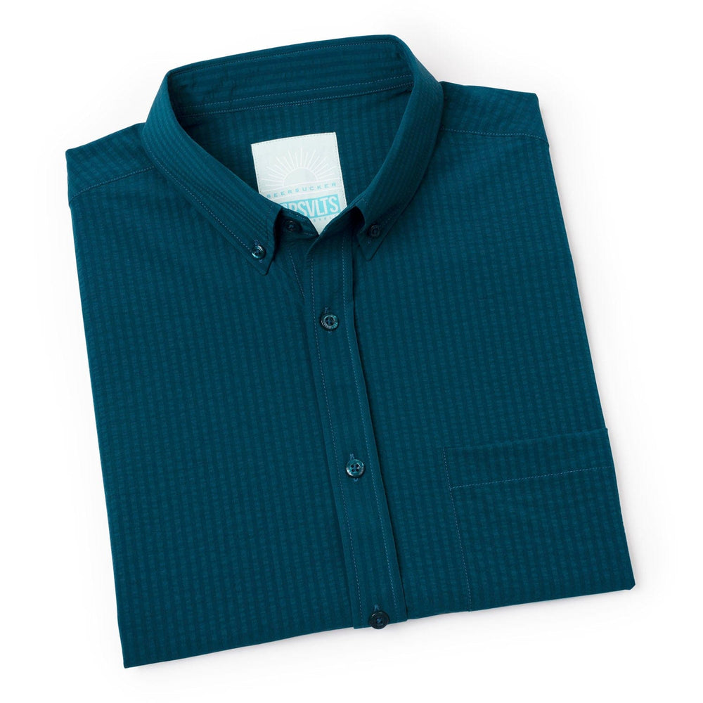 Chesapeake Bay – Stretch Seersucker Short Sleeve Shirt - Image 8
