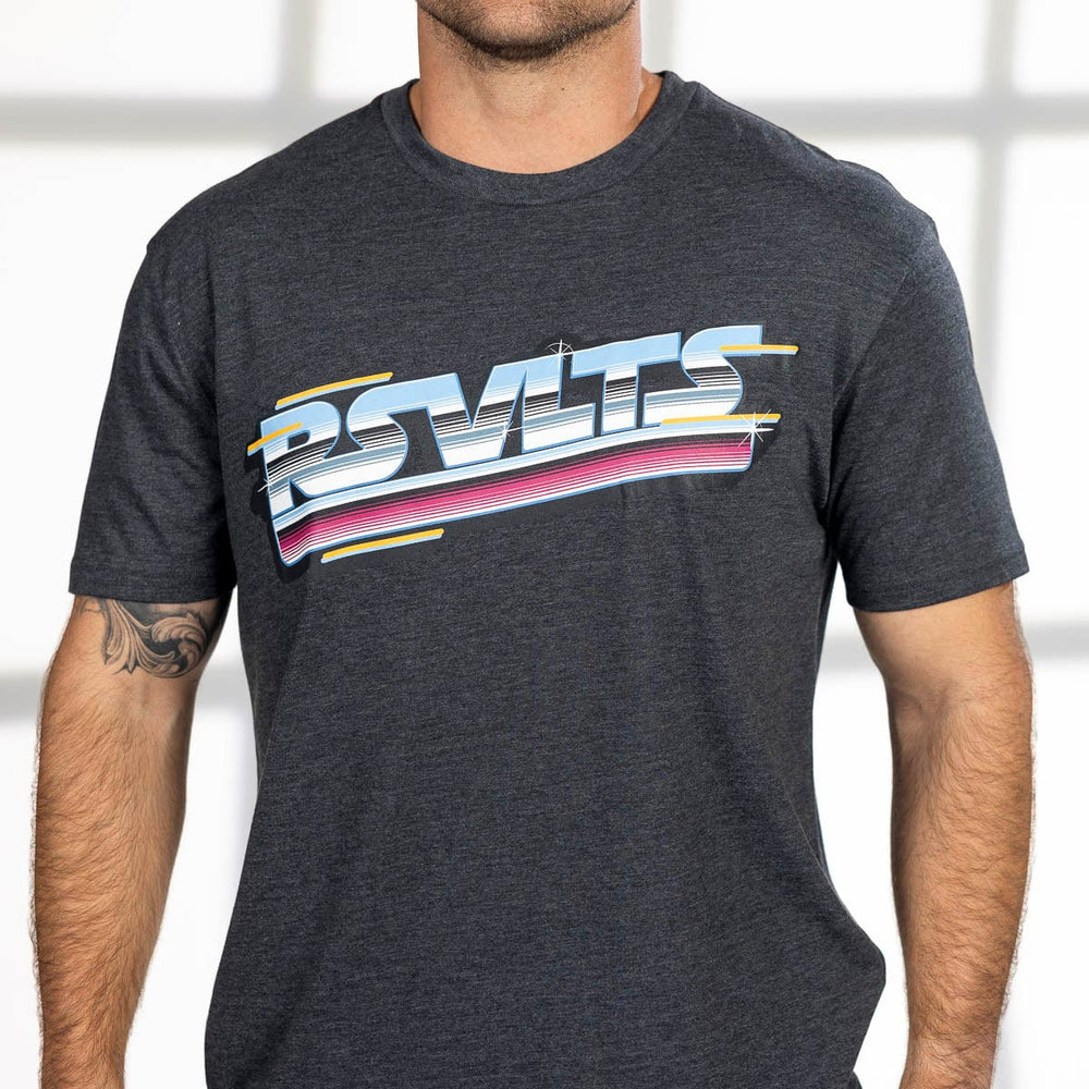 Synthwave RSVLTS – Crewneck Tee