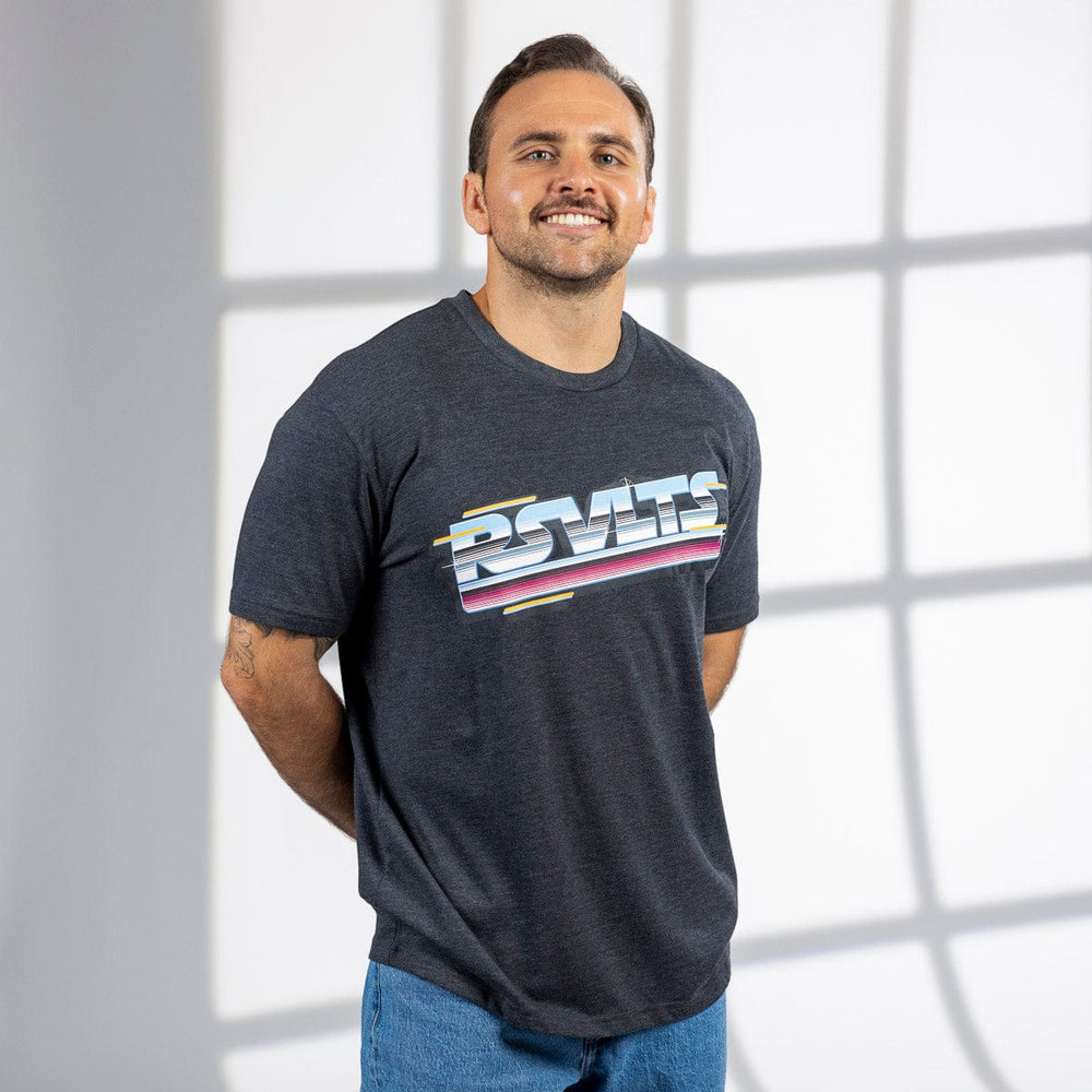 Synthwave RSVLTS – Crewneck Tee - Image 3