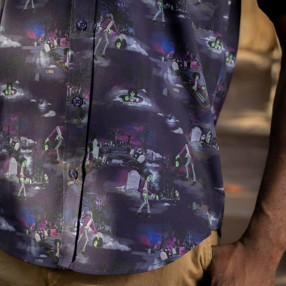 Disney's Hocus Pocus "Billy's Graveyard Shift" – KUNUFLEX Short Sleeve Shirt - Image 8