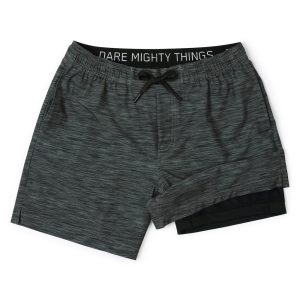 Heather Black – V1 Lined Training Shorts