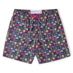 Scribble Squares – Hybrid Shorts