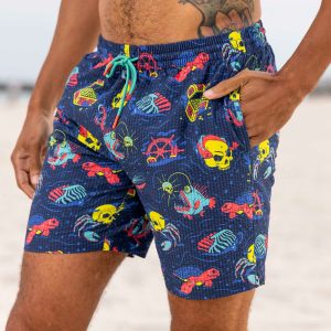 What Lies Beneath – Stretch Seersucker Hybrid Shorts