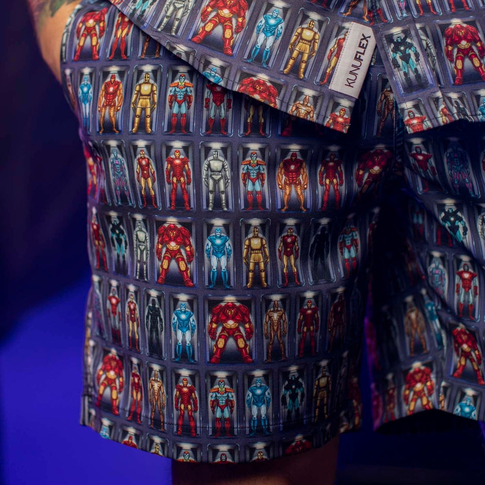 Iron Man “Hall of Armor” – Hybrid Shorts - Image 2