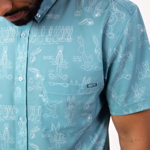 Looney Tunes "Bunny Blueprints" – KUNUFLEX Short Sleeve Shirt