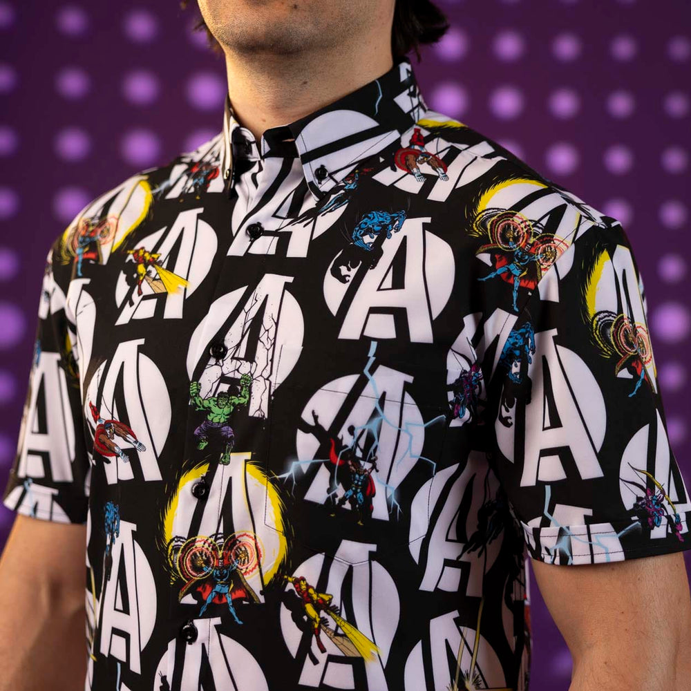 Marvel's Avengers “A Is for Avengers” – KUNUFLEX Short Sleeve Shirt