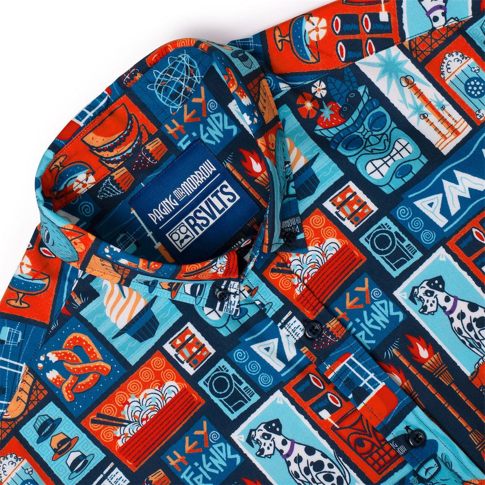 Paging Mr. Morrow "Hey, Friends" – KUNUFLEX Short Sleeve Shirt - Image 5