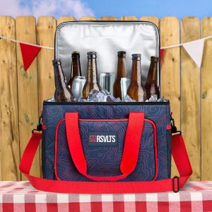 Navy Topo – Cooler Bag