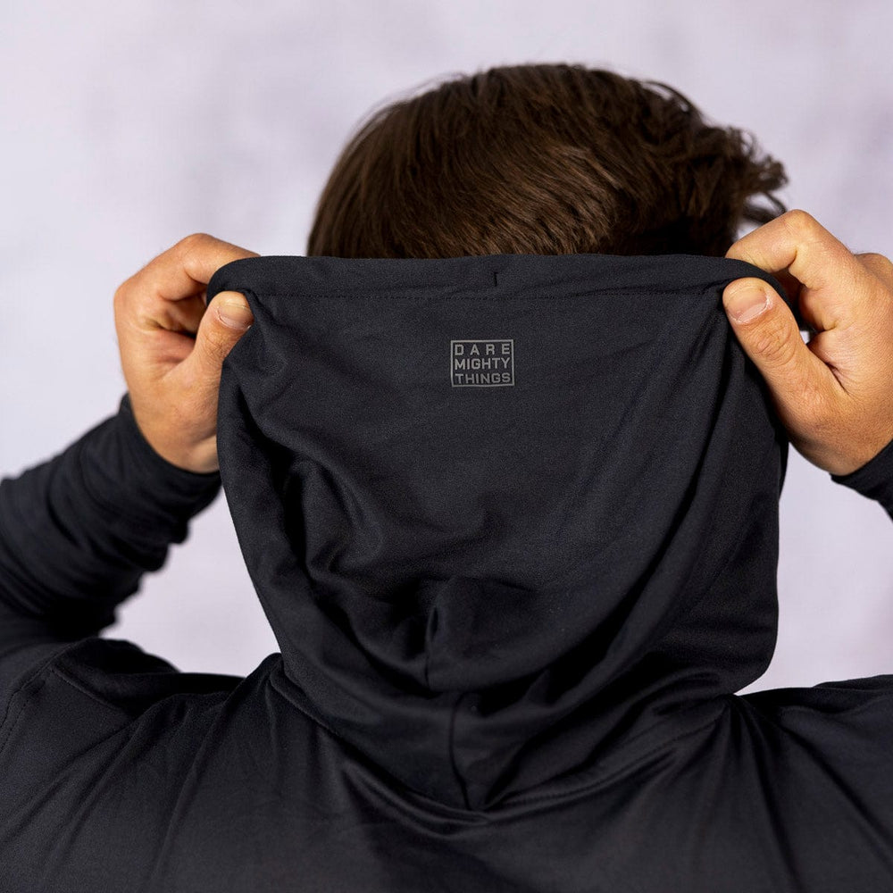 The Monogram (Black) – Performance Hoodie - Image 4