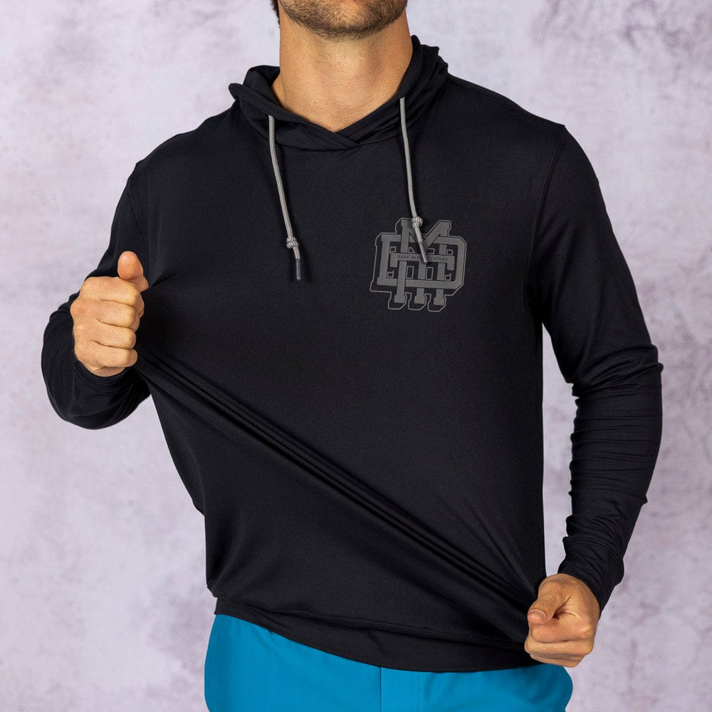 The Monogram (Black) – Performance Hoodie - Image 5
