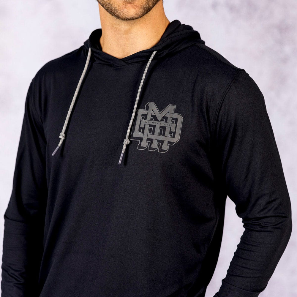 The Monogram (Black) – Performance Hoodie - Image 6