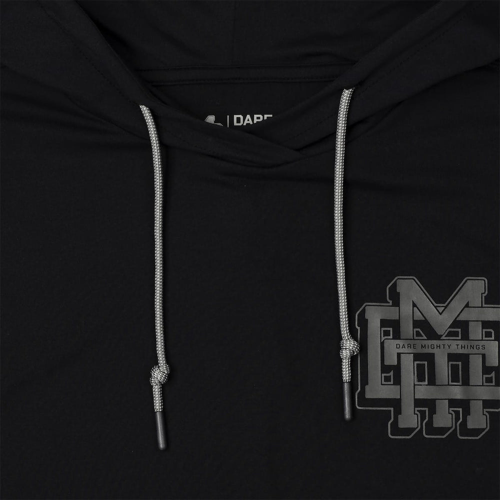 The Monogram (Black) – Performance Hoodie - Image 3