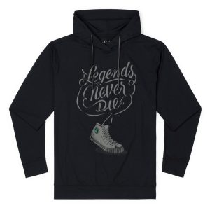 Legends Never Die (Black) – Performance Hoodie