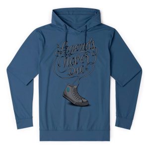 Legends Never Die (Navy) – Performance Hoodie
