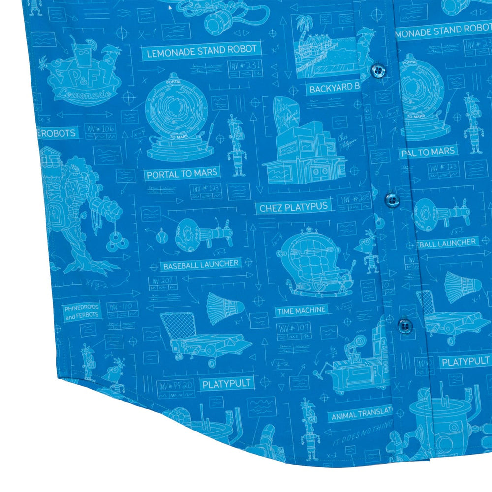 Disney’s Phineas and Ferb "Backyard Blueprints" – KUNUFLEX Short Sleeve Shirt - Image 7