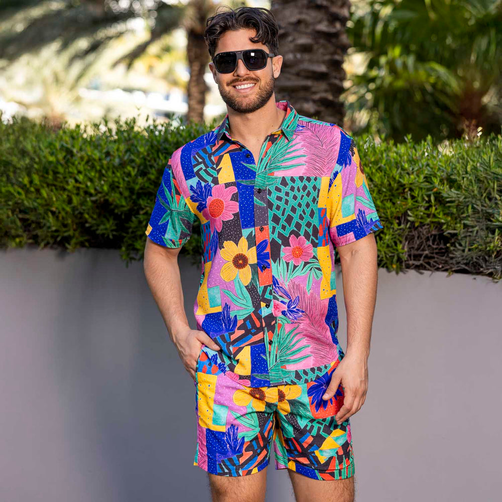 Max Floral – Bamboo Resort Shorts - Image 4
