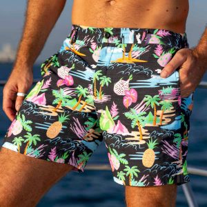 Neon Vacay – Bamboo Resort Shorts