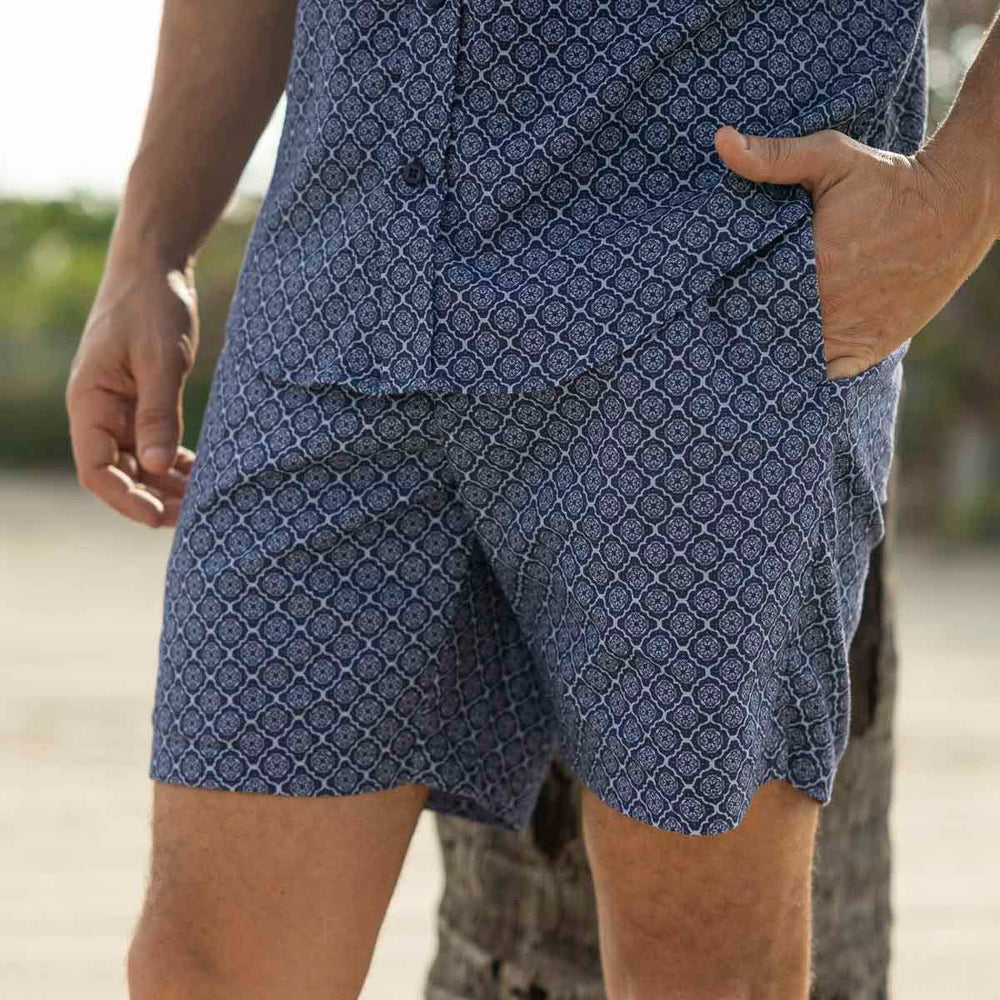 'Roccan Tiles – Bamboo Resort Shorts - Image 2