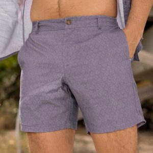 Violet Vacay (Faded) – Bamboo Resort Shorts