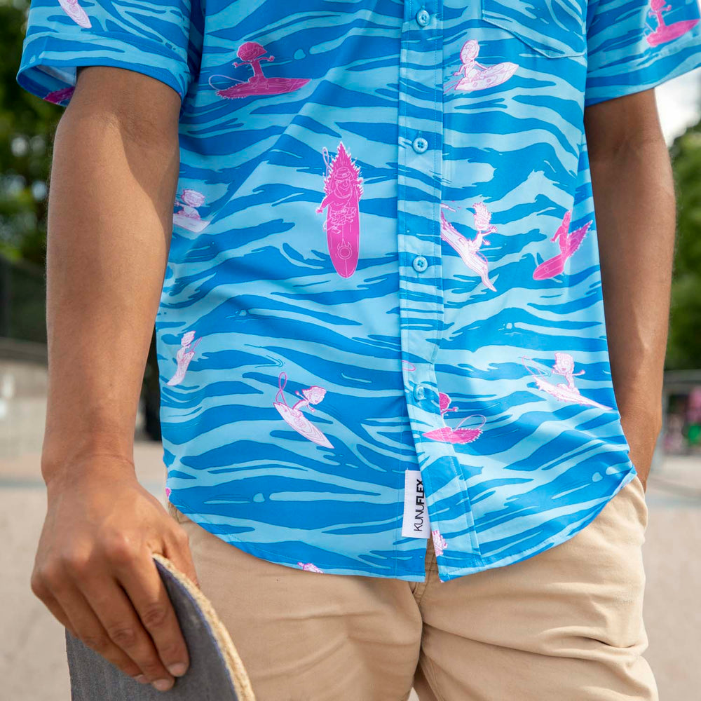 Rocket Power "Party Wave" – KUNUFLEX Short Sleeve Shirt - Image 6