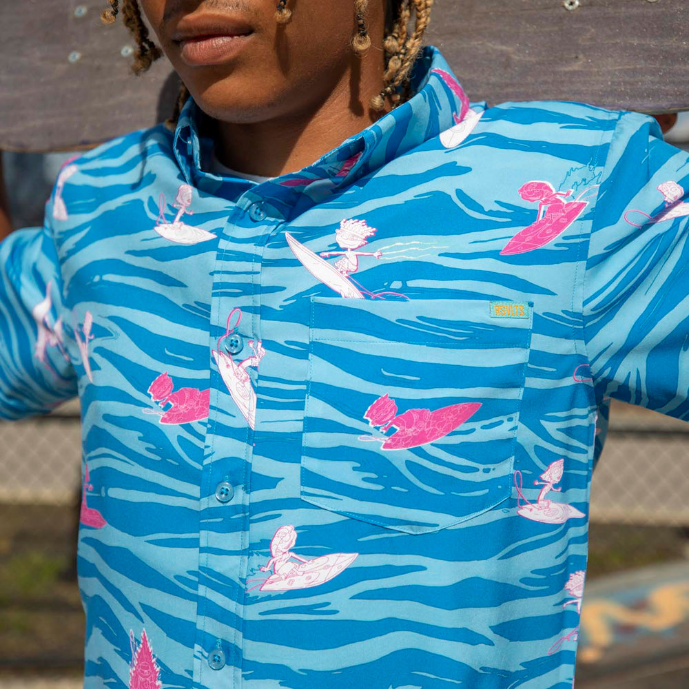 Rocket Power "Party Wave" – KUNUFLEX Short Sleeve Shirt - Image 2